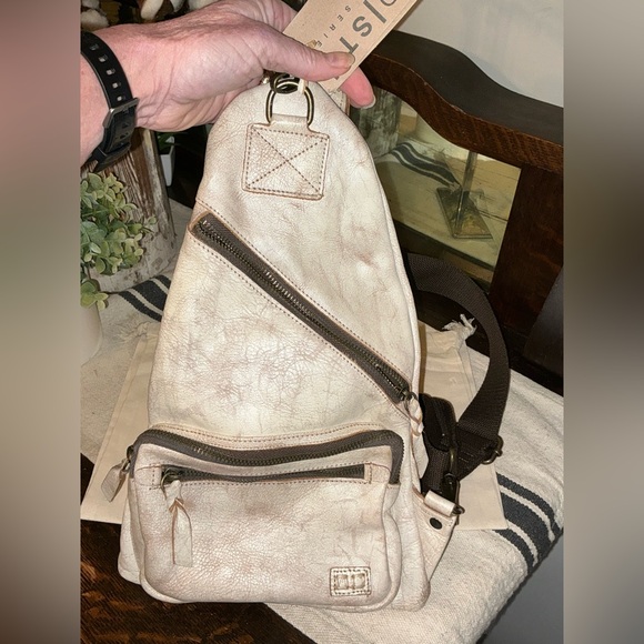 NWT Bed Stu Leather Andie Sling Backpack Nectar Lux Retail $255 - Picture 4 of 11